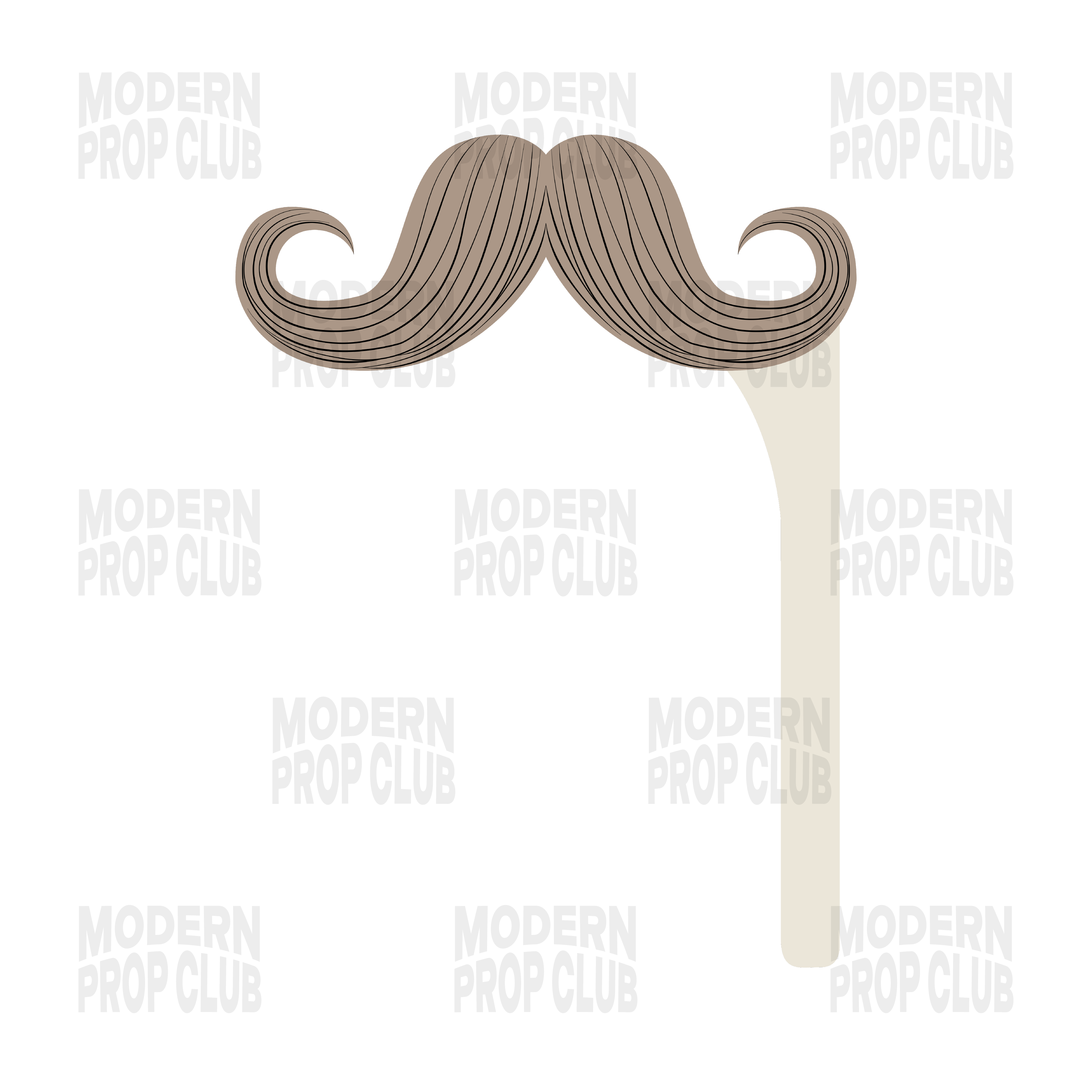 Double Sided Mustache Prop