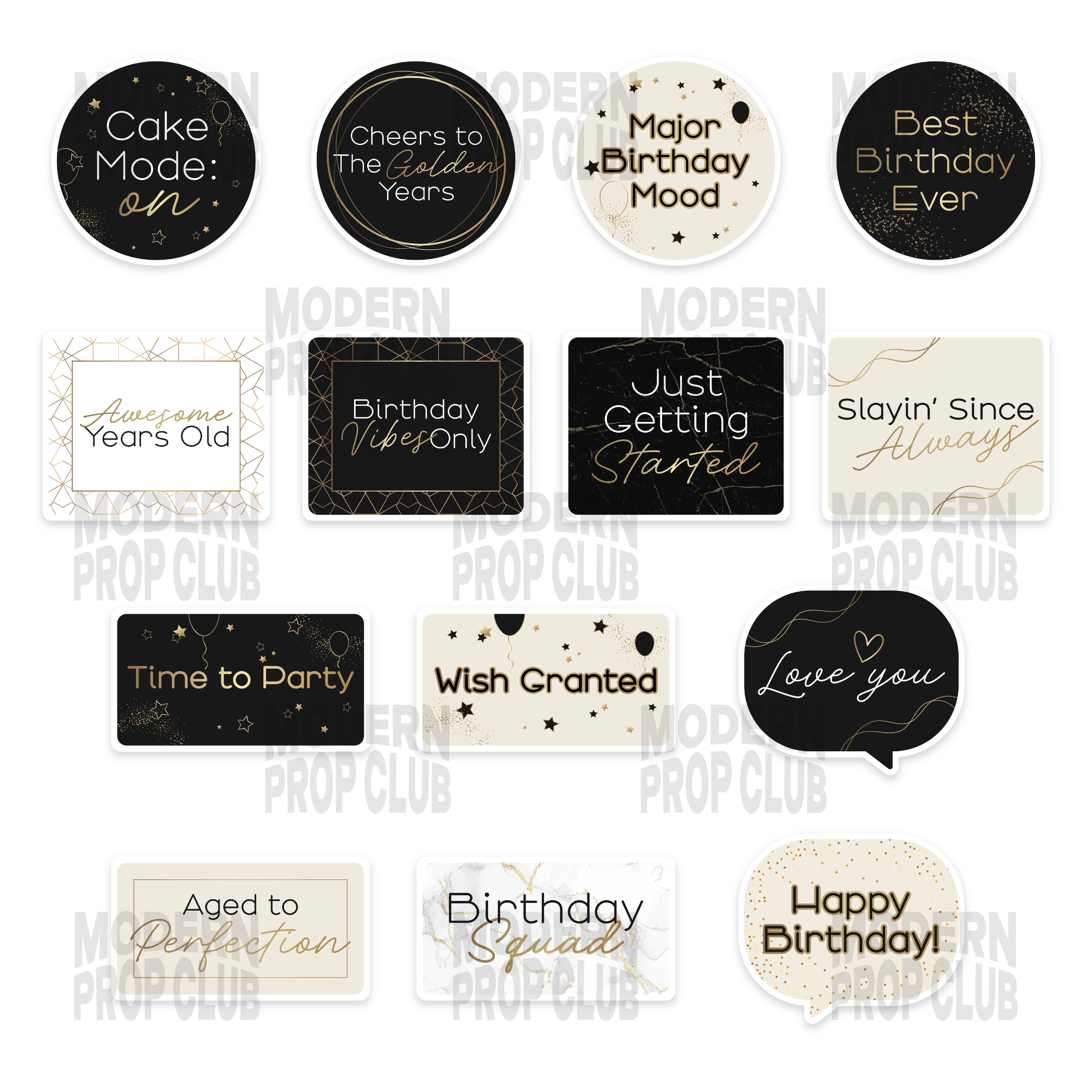 Elegant Birthday Set