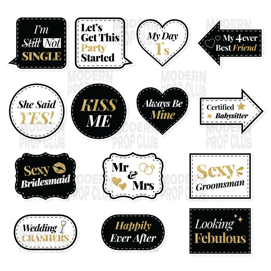Modern Prop Club | Premium Photo Booth Props