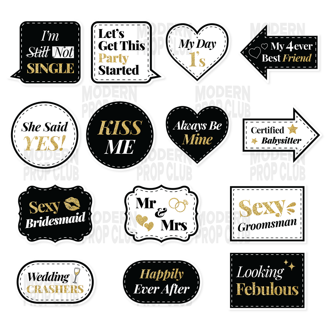 Modern Prop Club | Premium Photo Booth Props