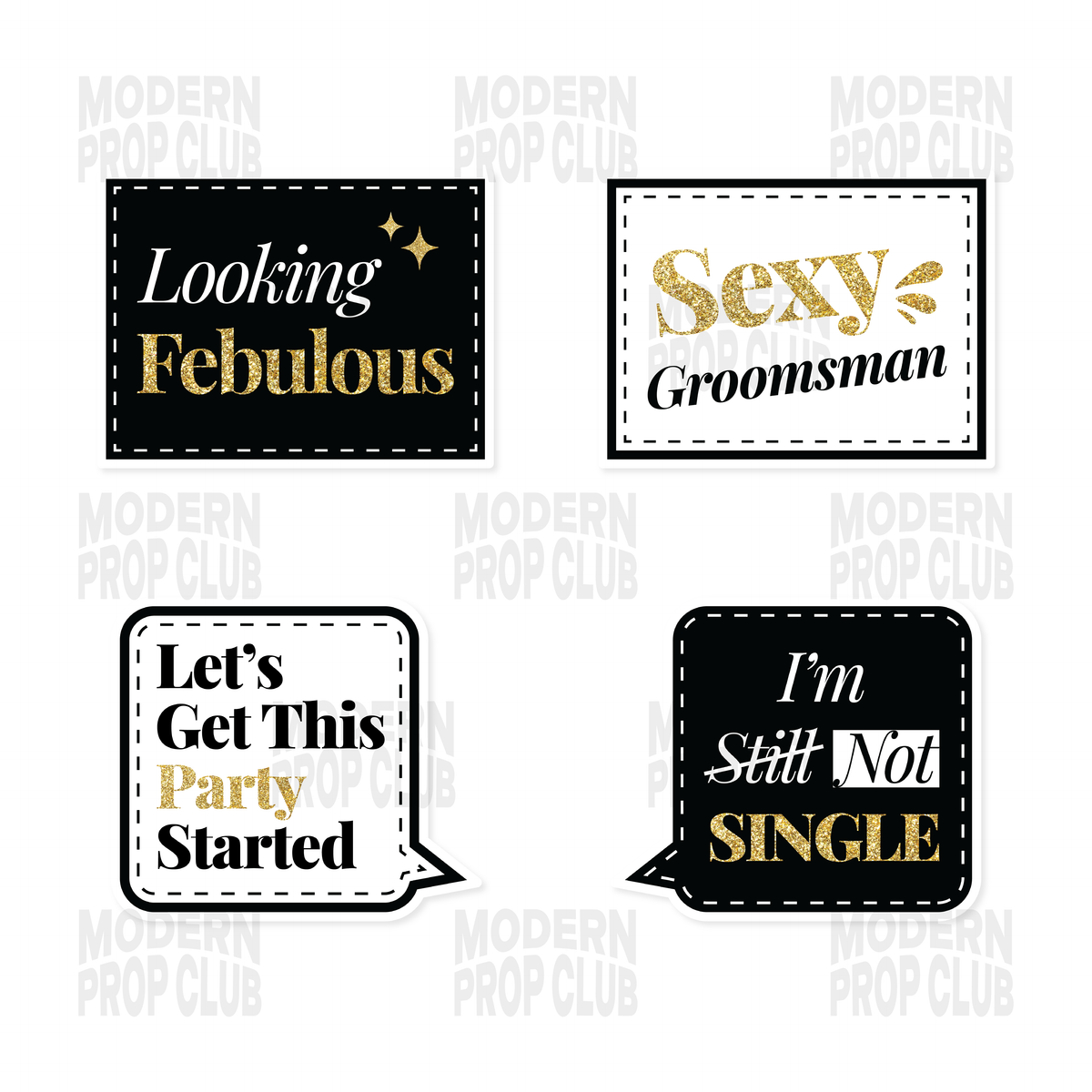 Modern Prop Club | Premium Photo Booth Props